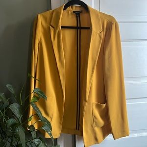 Topshop lightweight yellow blazer